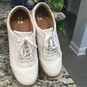 Fitflop Rally Tumbled - Nubuck Crepe White Sneakers Women